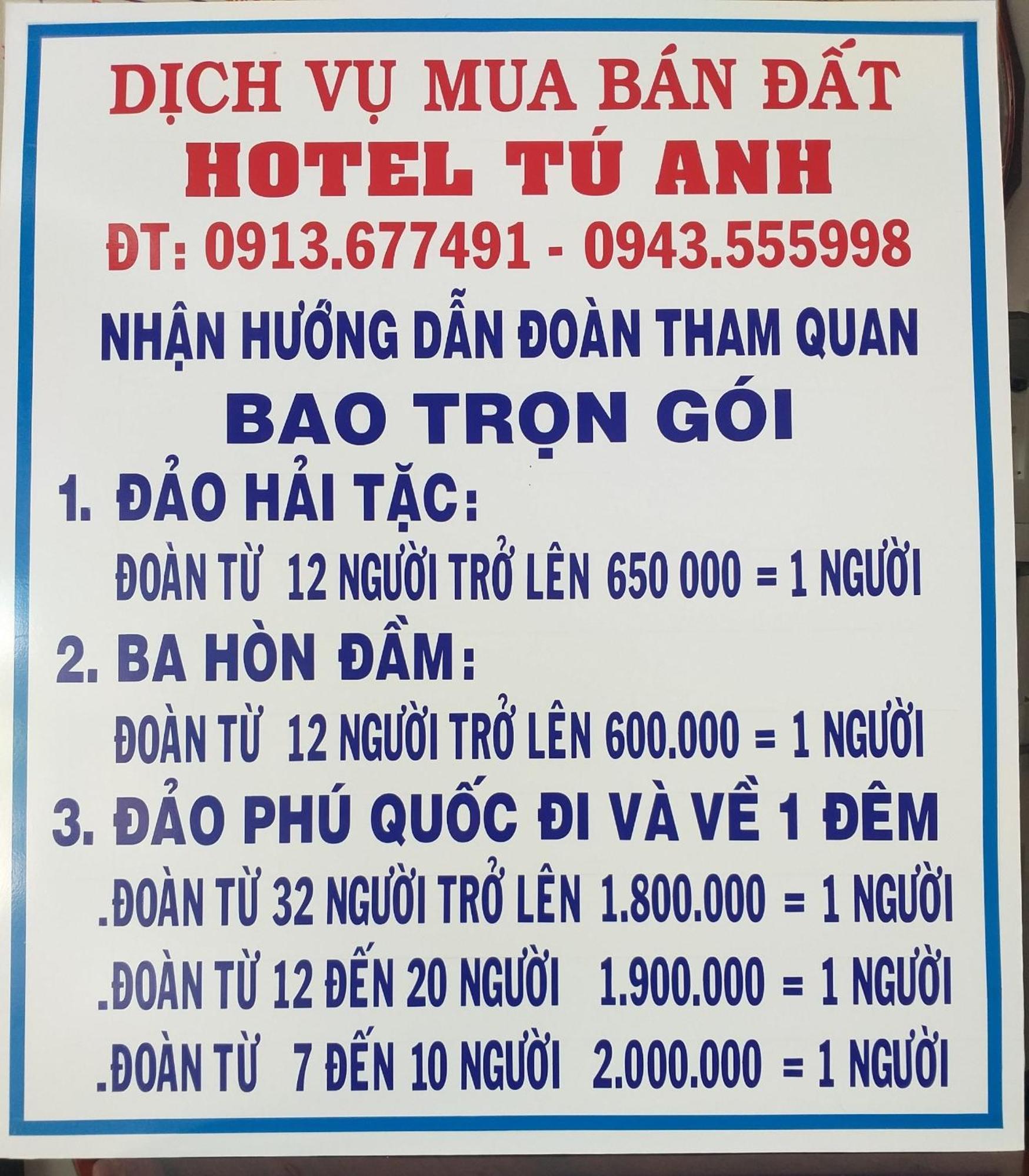Hotel Khach San Tu Anh Hà Tiên Exterior foto